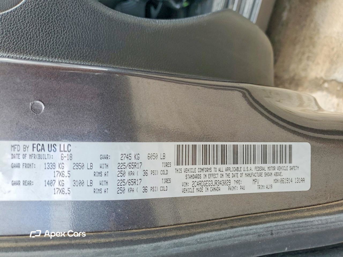 Dodge Caravan 2018