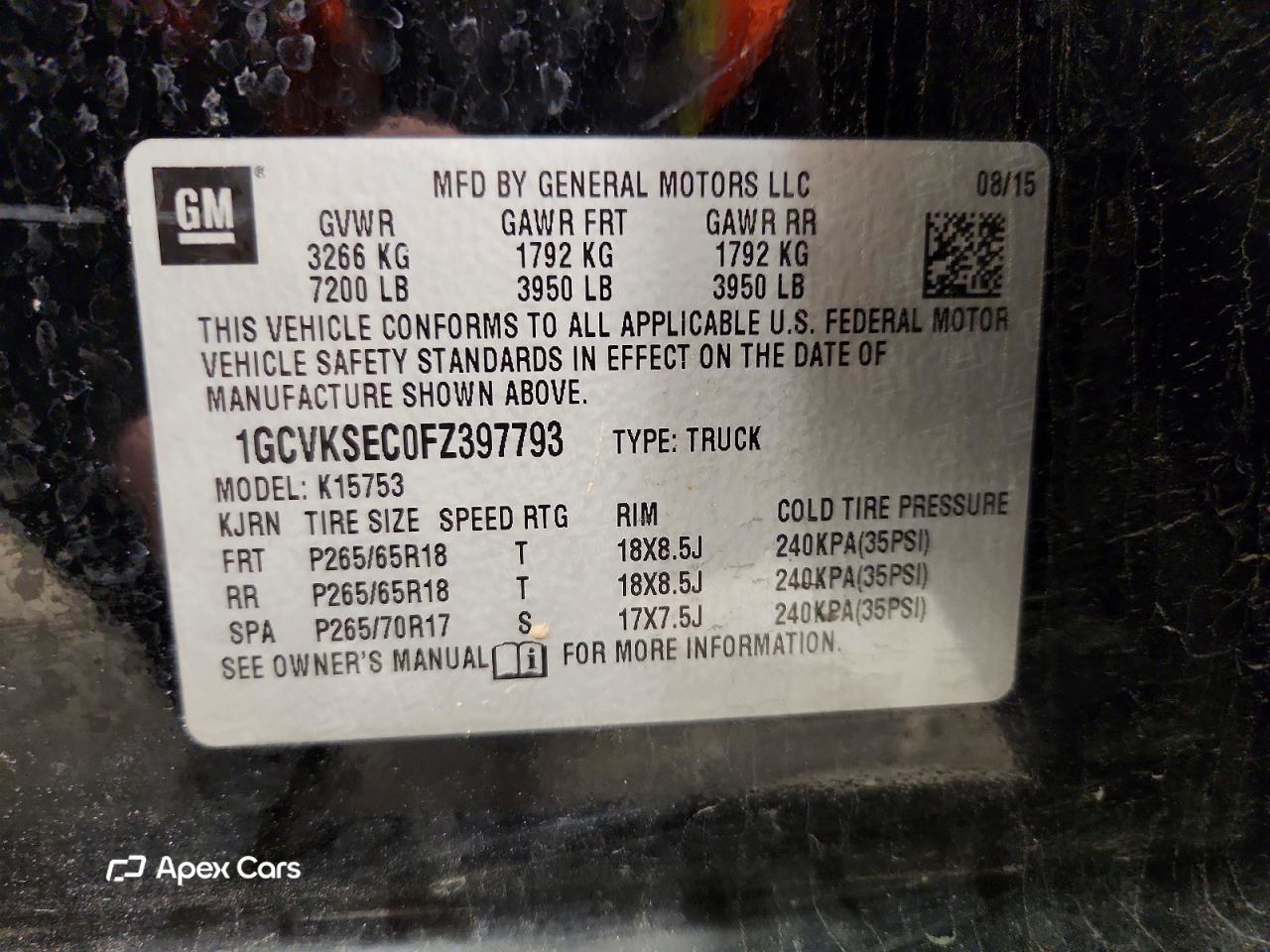 Chevrolet Silverado 2015