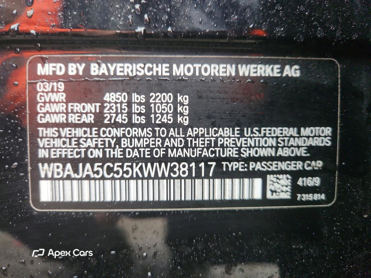 BMW Series 5 2019