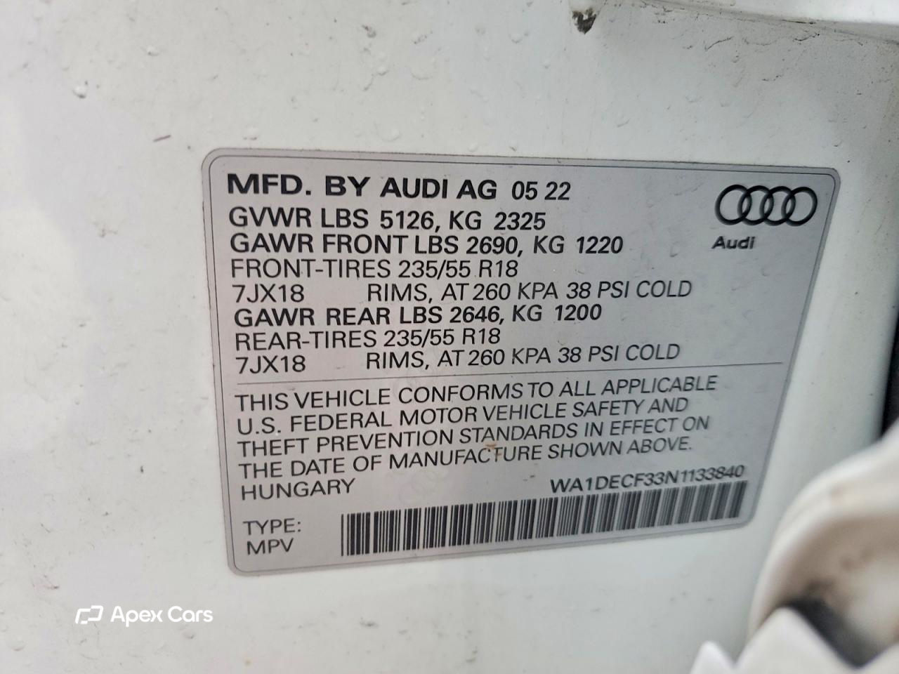 Audi Q3 2022