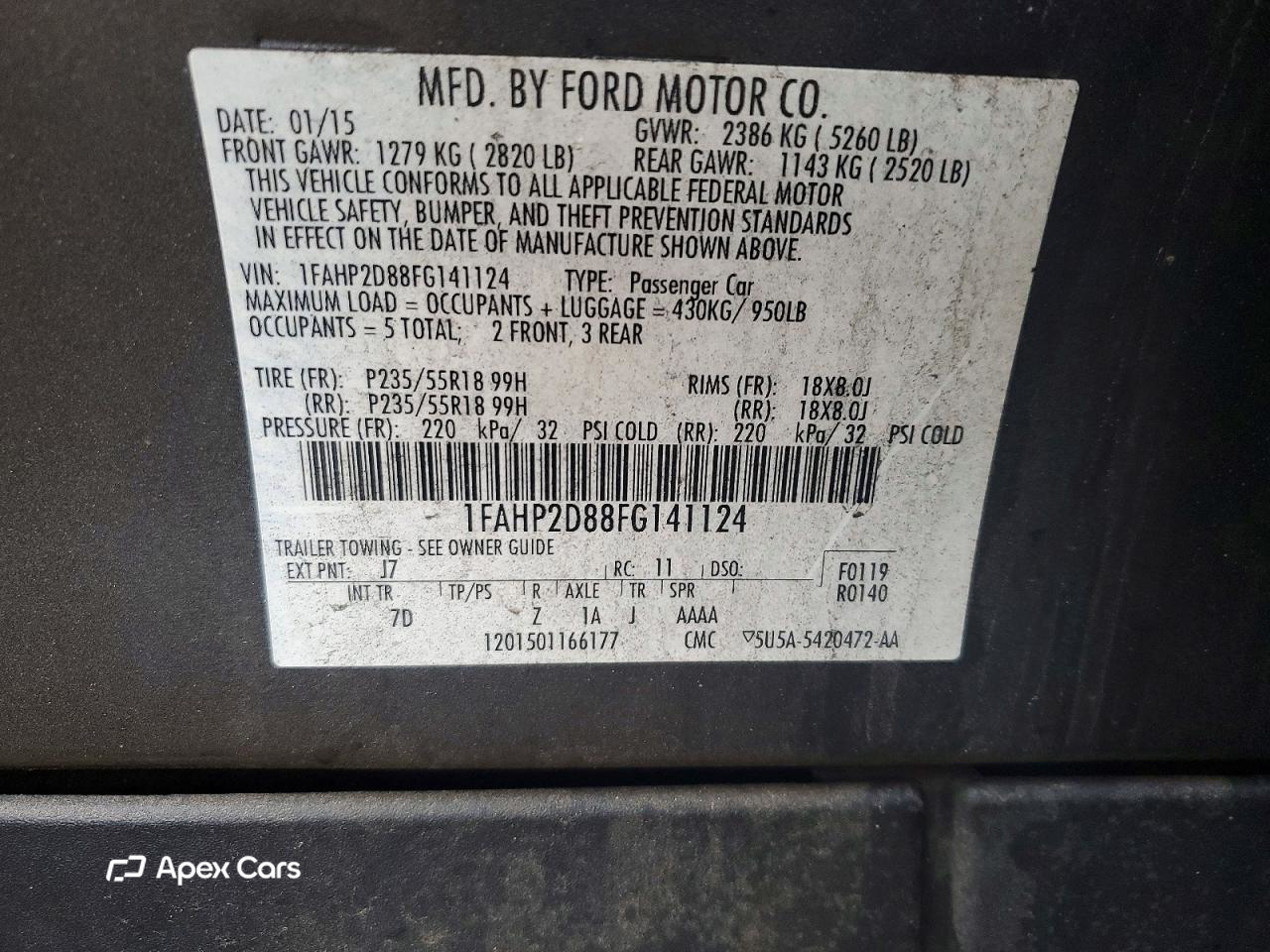 Ford Taurus 2015