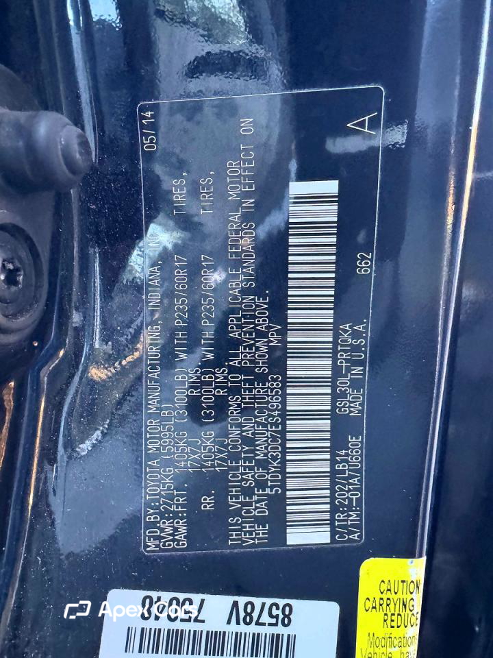 Toyota Sienna 2014