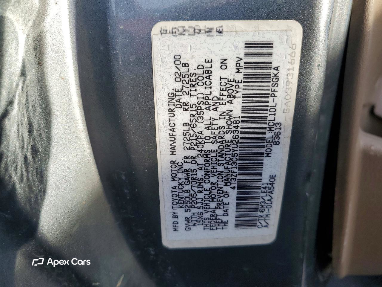 Toyota Sienna 2000