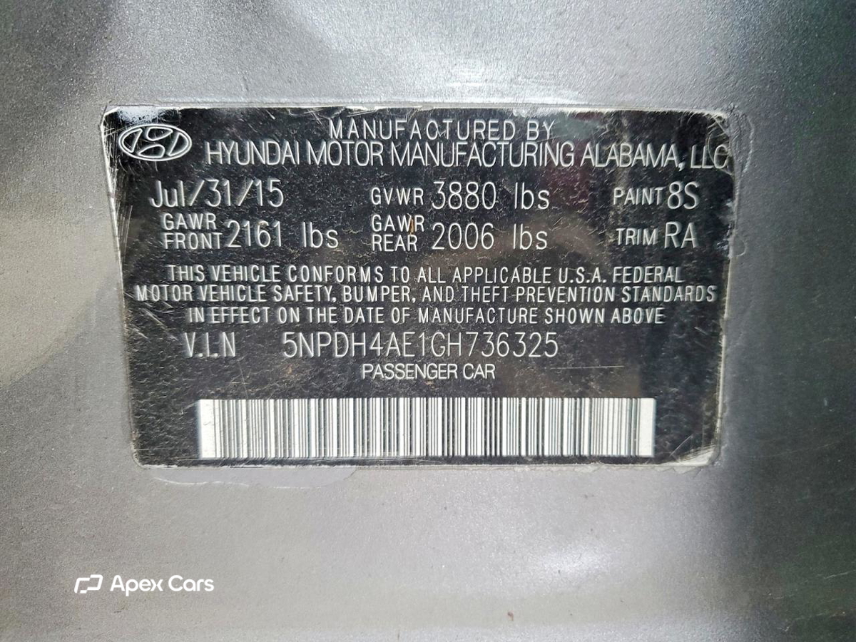 Hyundai Elantra 2016