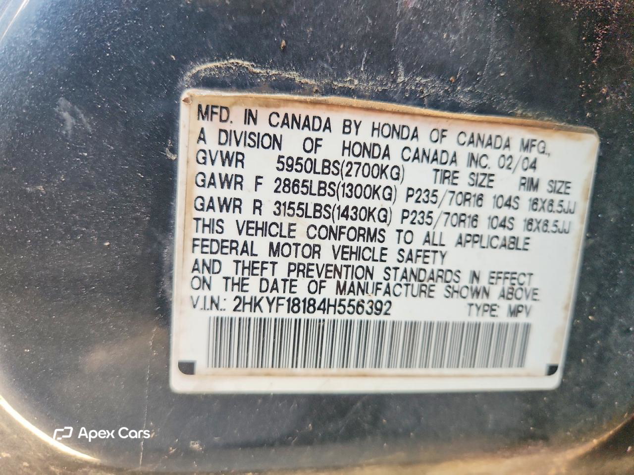 Honda Pilot 2004