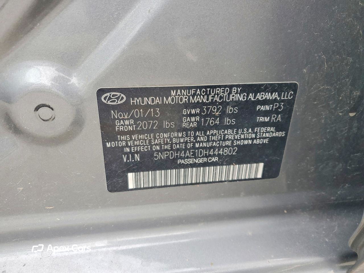 Hyundai Elantra 2013