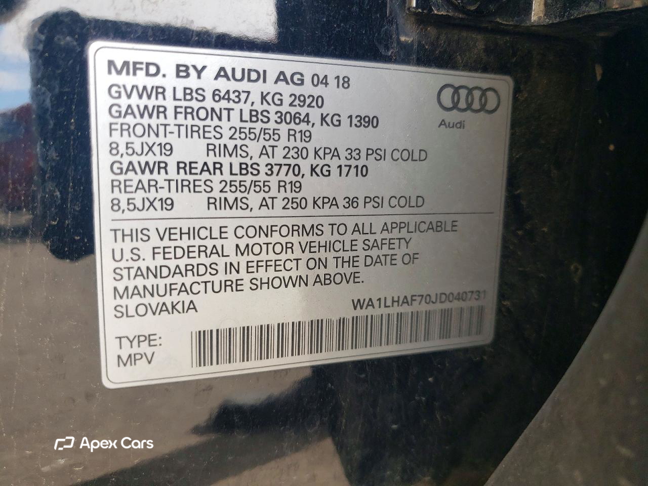 Audi Q7 2018