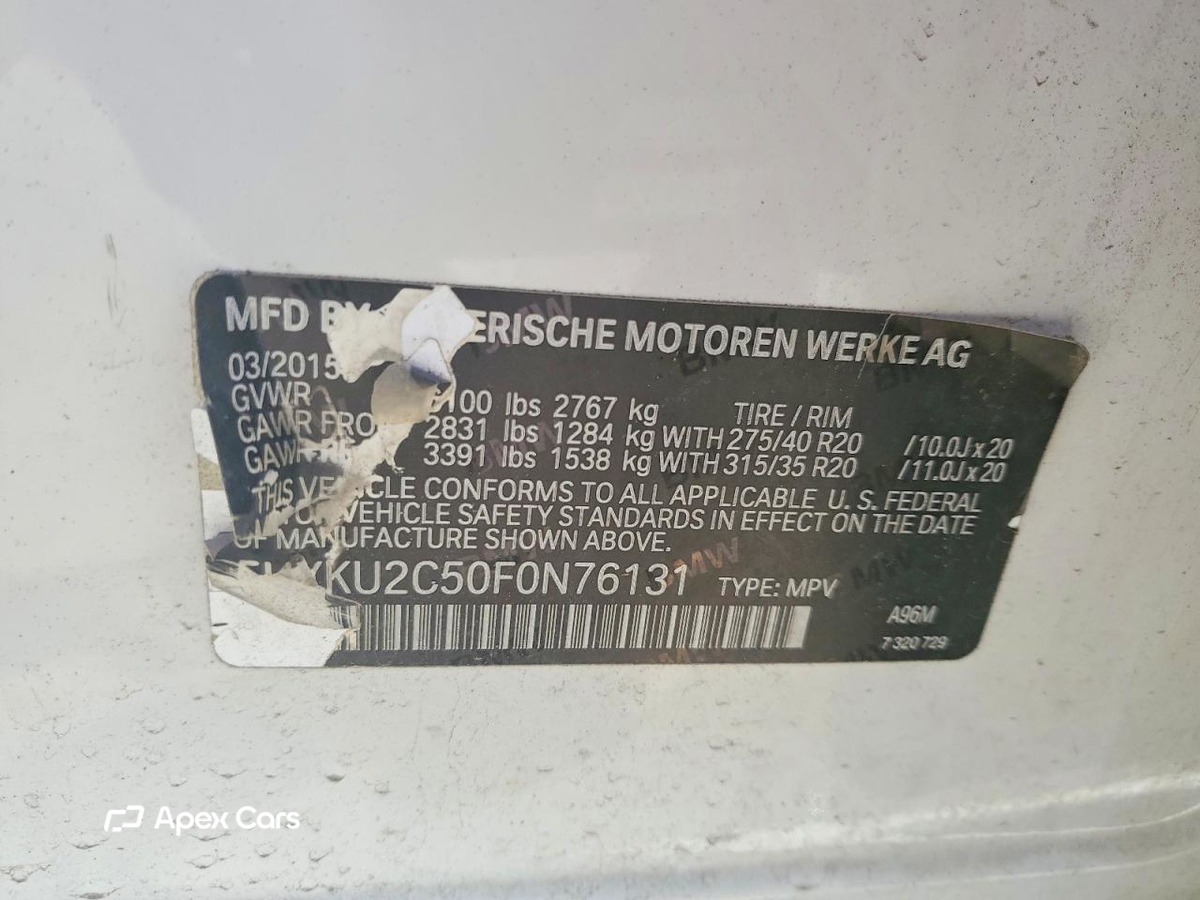 BMW X6 2015