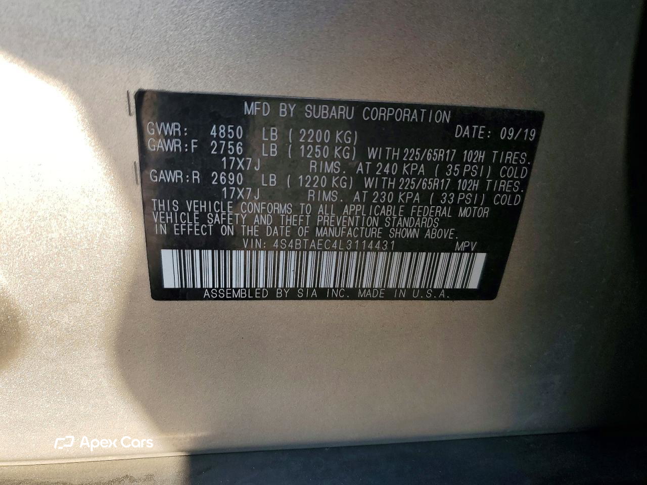 Subaru Outback 2020