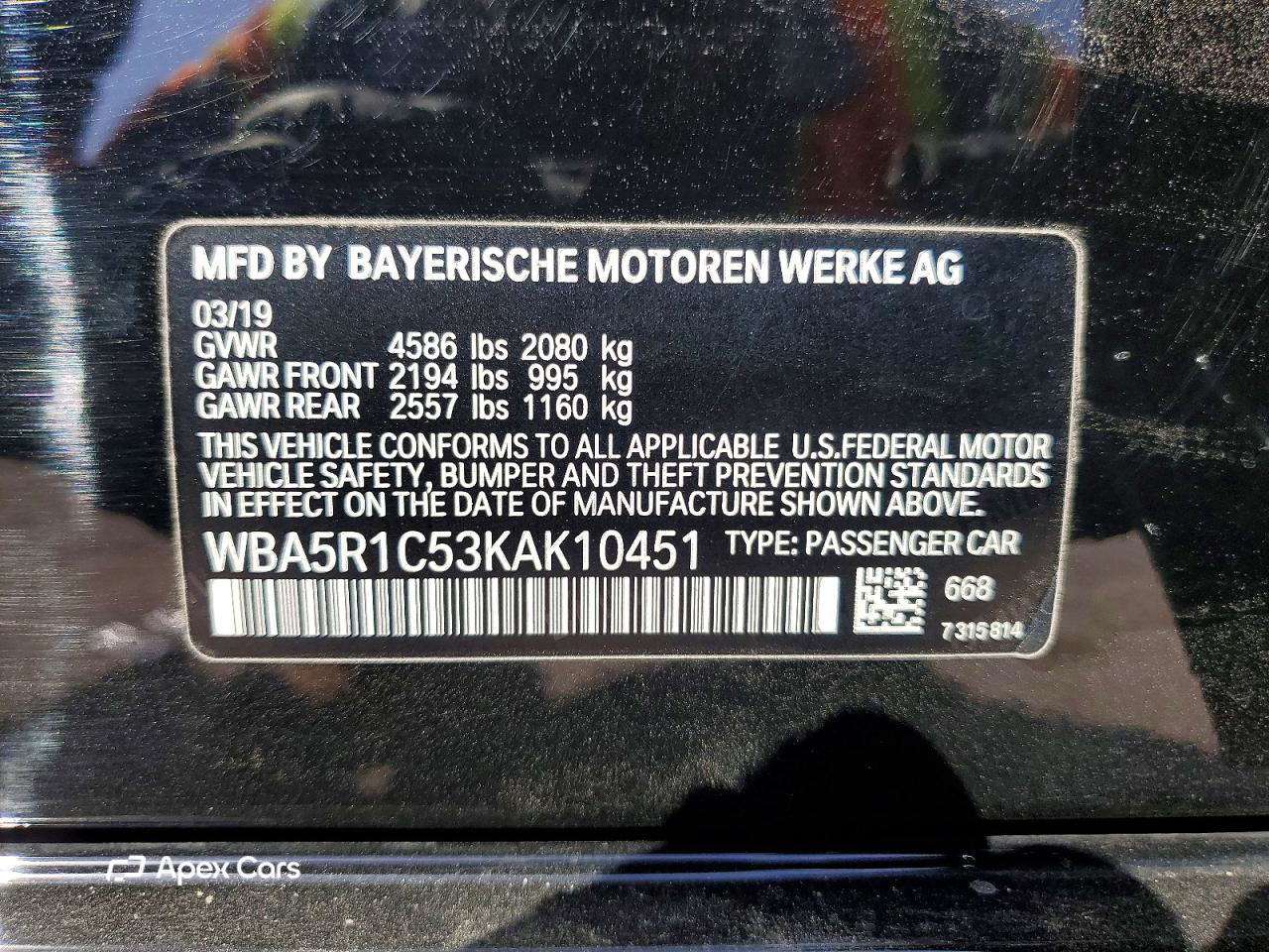 BMW Series 3 2019