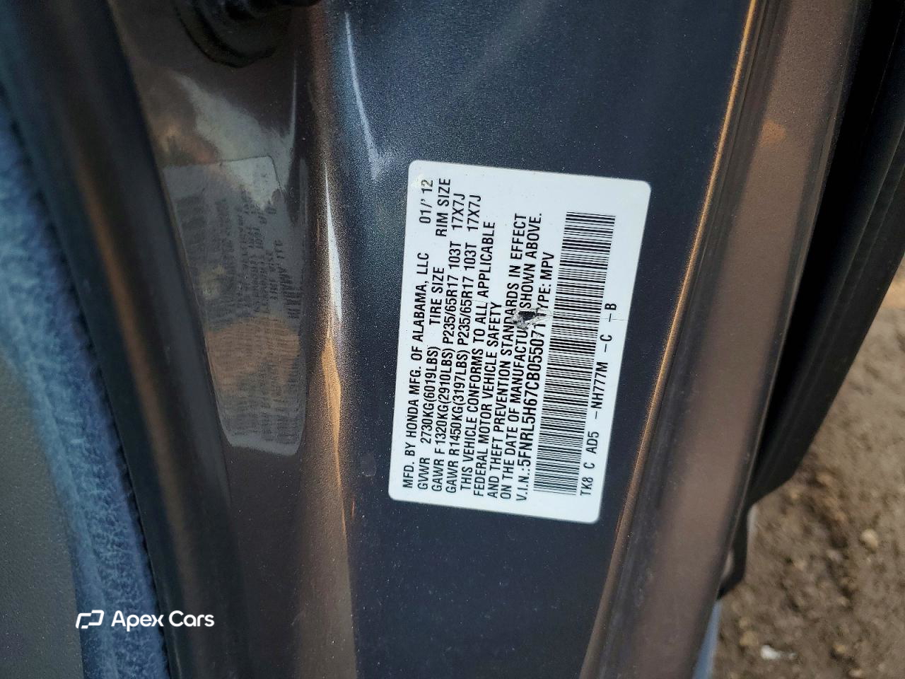 Honda Odyssey 2012