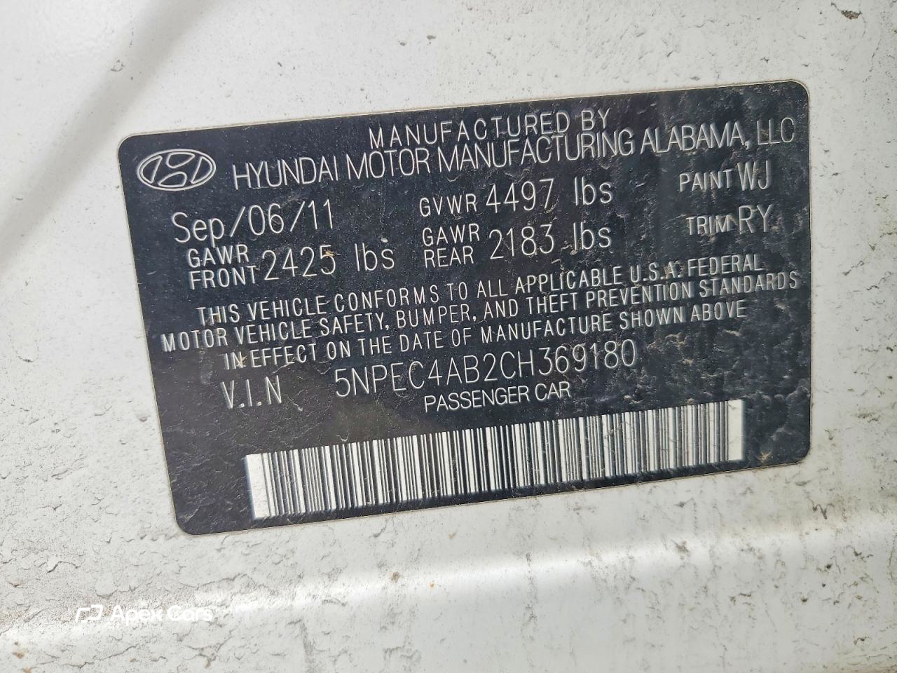 Hyundai Sonata 2012
