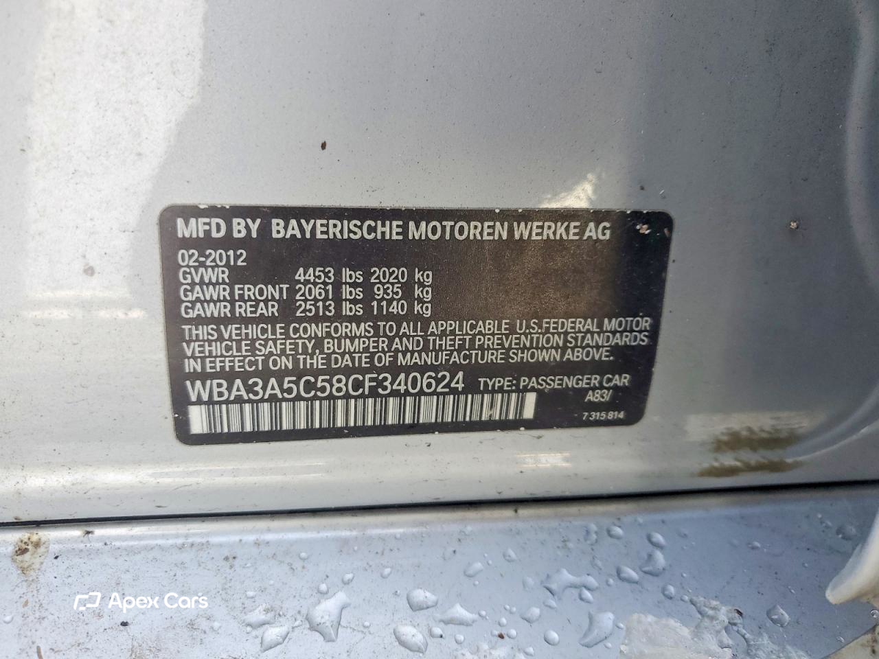 BMW Series 3 2012