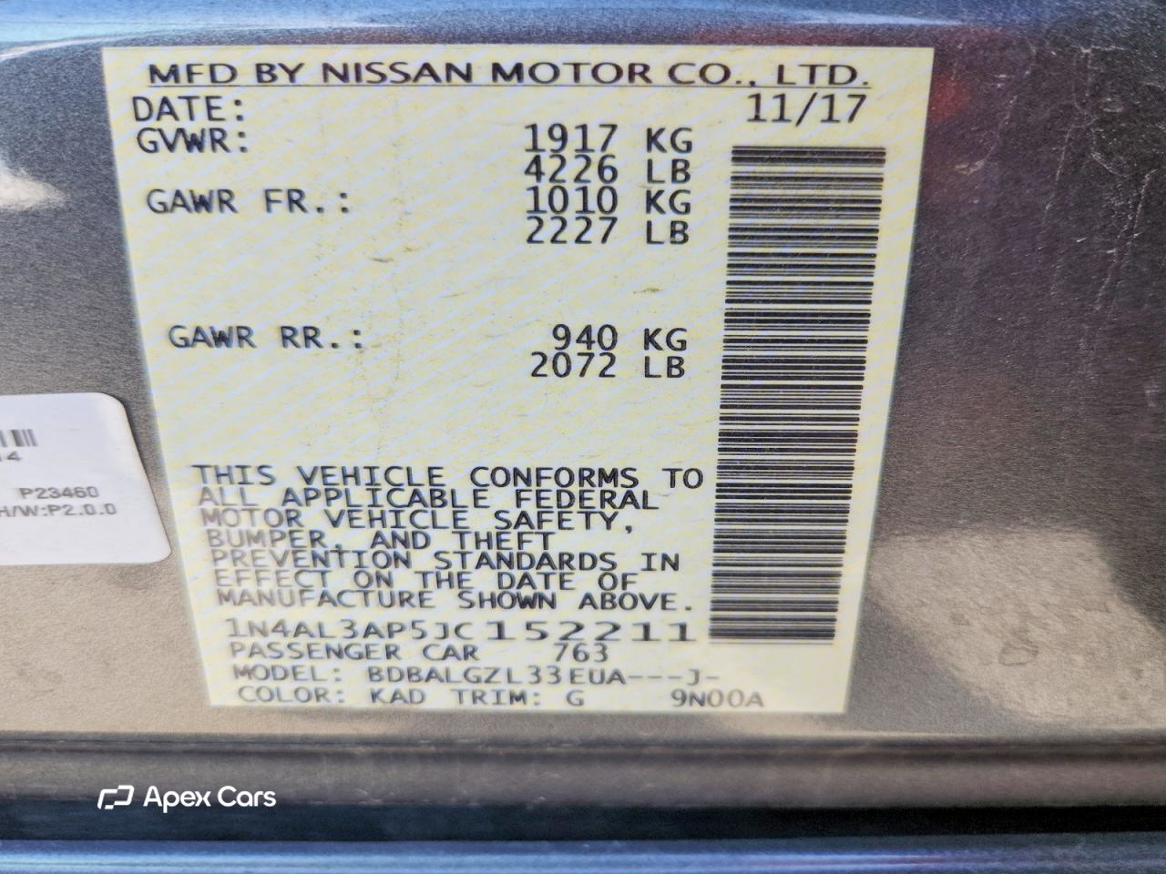 Nissan Altima 2018