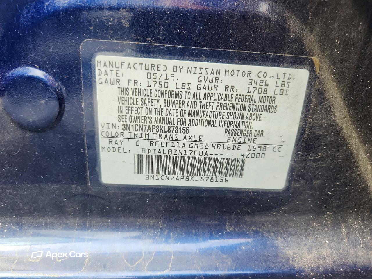 Nissan Versa 2019
