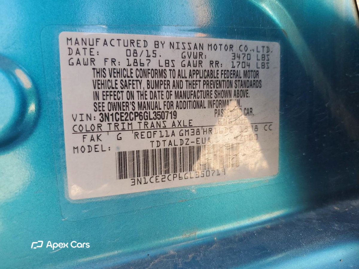 Nissan Versa 2016