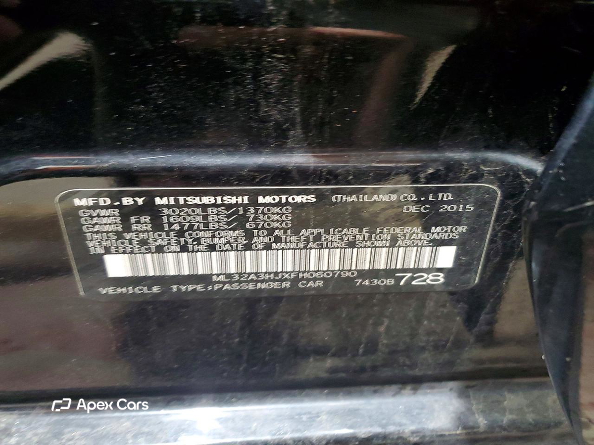 Mitsubishi Mirage 2015