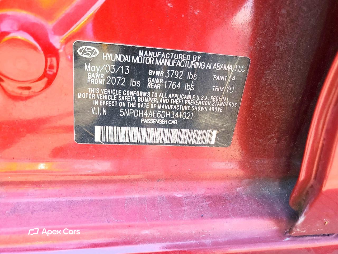 Hyundai Elantra 2013