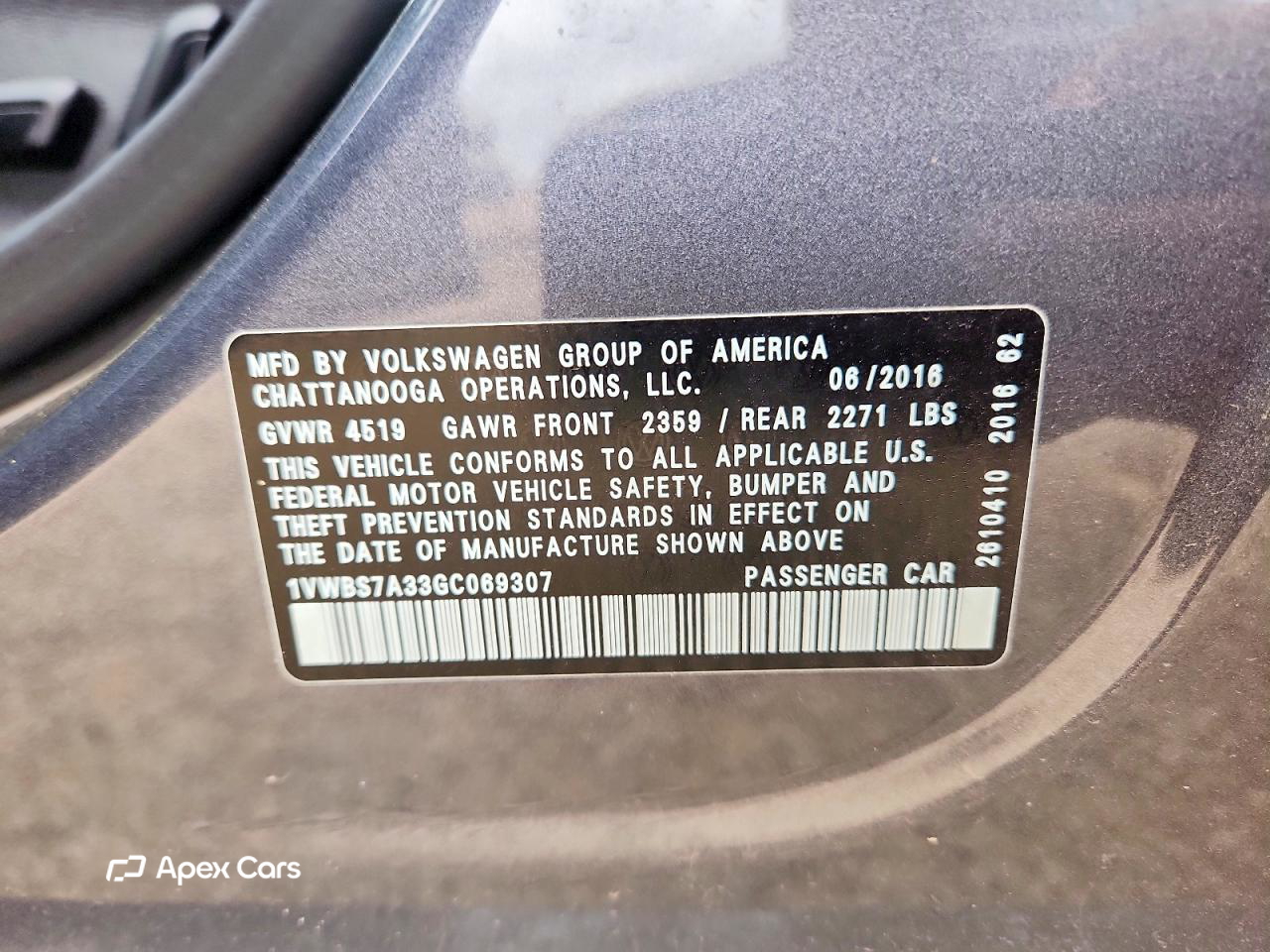 Volkswagen Passat 2016