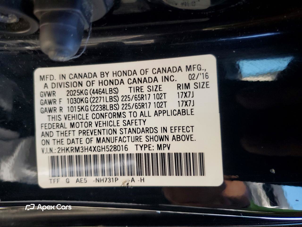 Honda CR-V 2016