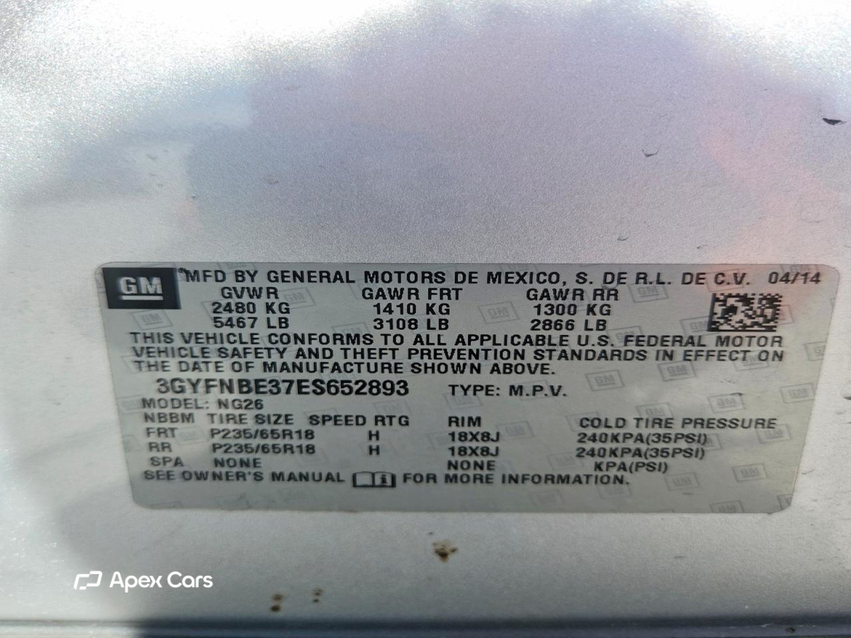 Cadillac SRX 2014