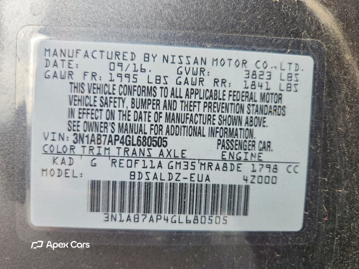Nissan Sentra 2016