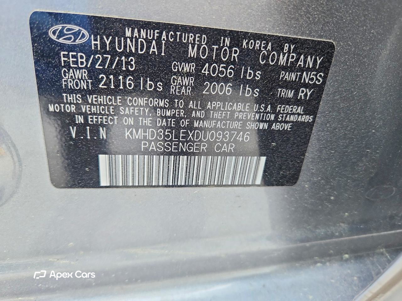 Hyundai Elantra 2013