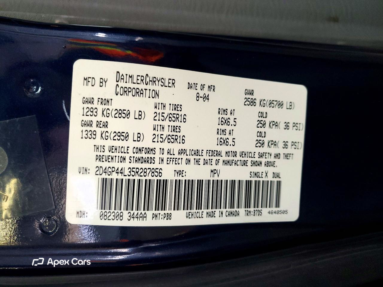 Dodge Caravan 2005