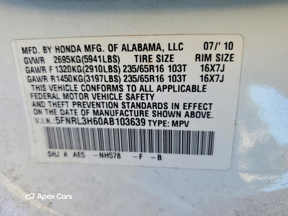 Honda Odyssey 2010