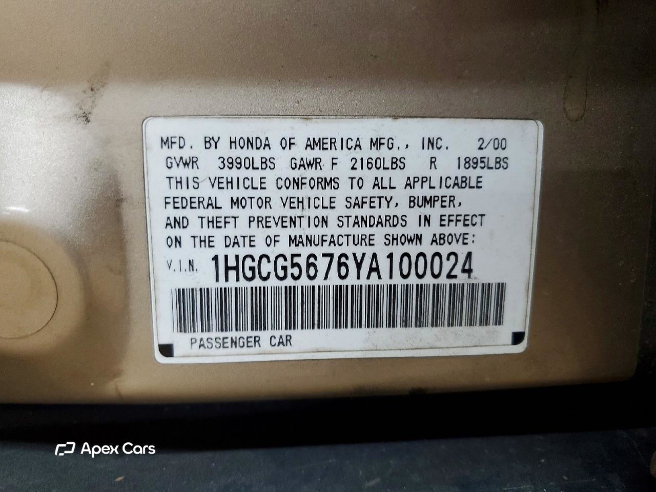 Honda Accord 2000