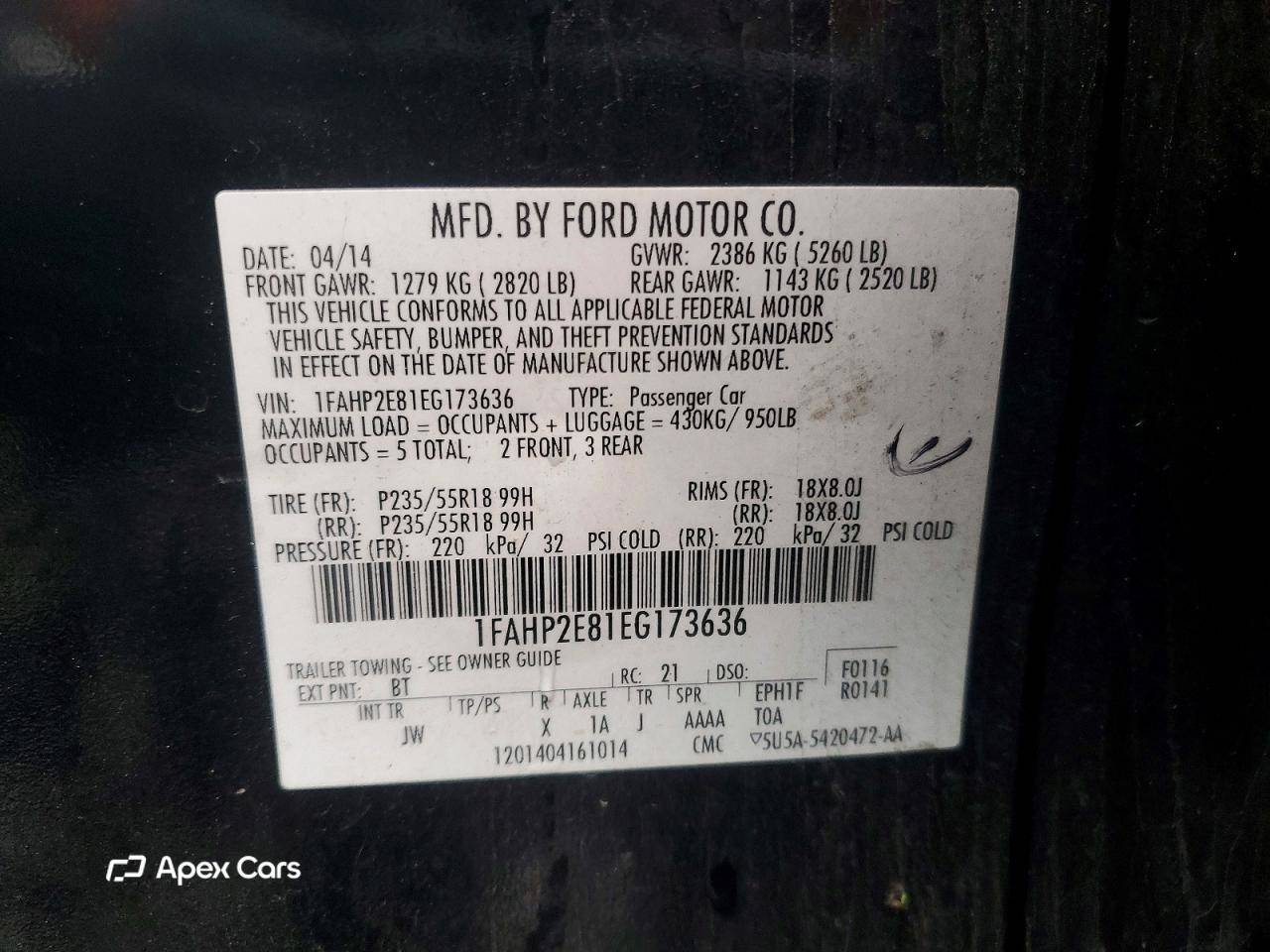 Ford Taurus 2014