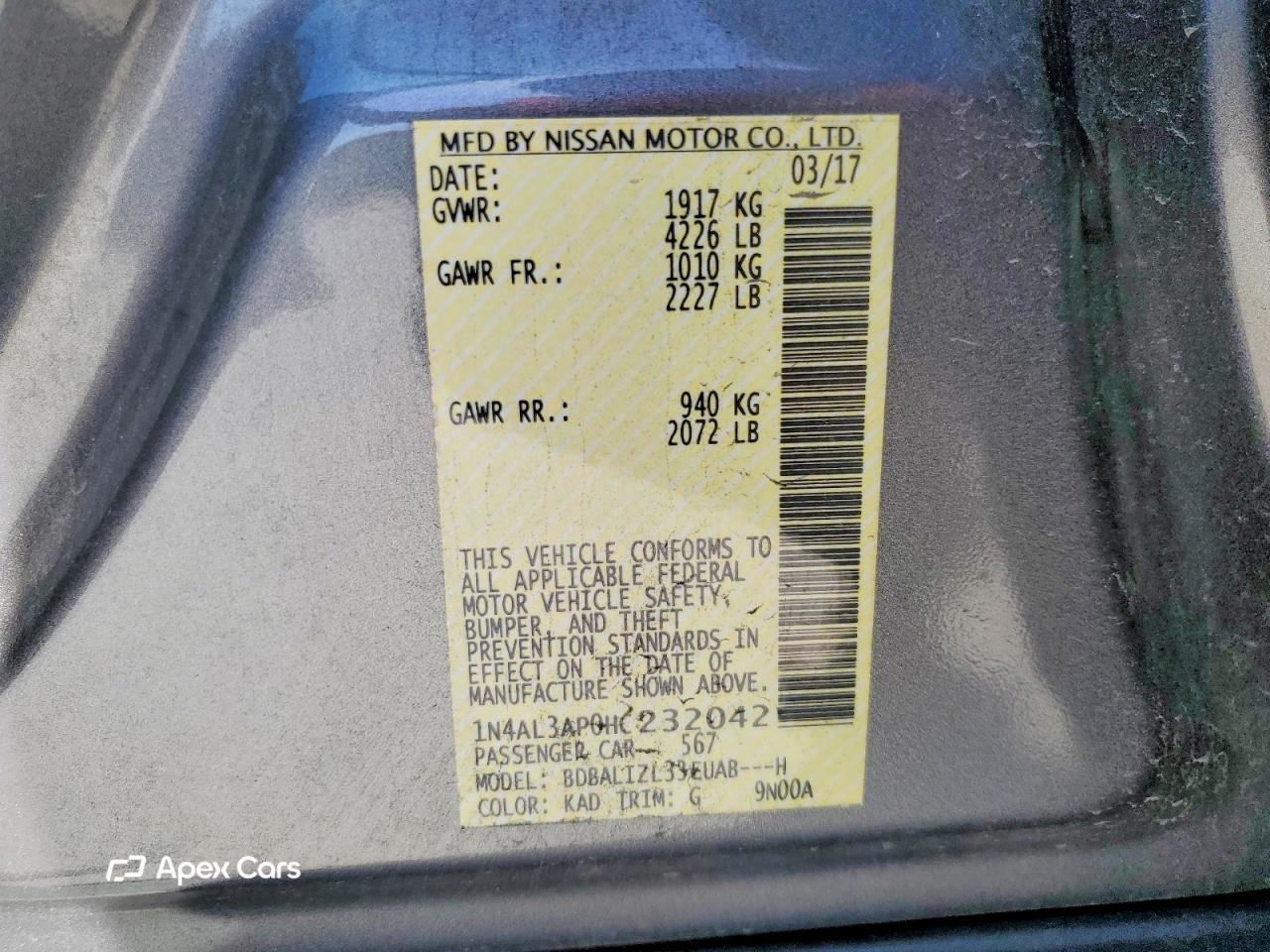 Nissan Altima 2017