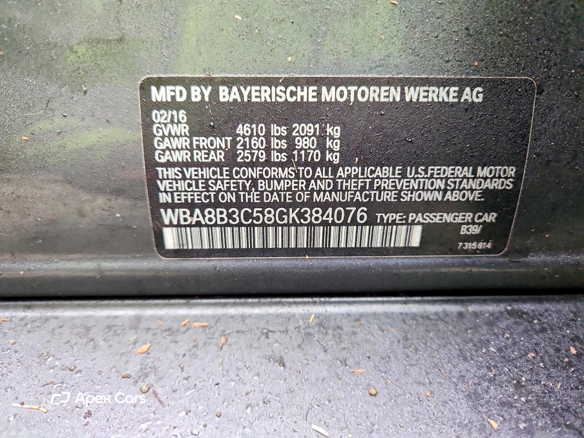 BMW Series 3 2016