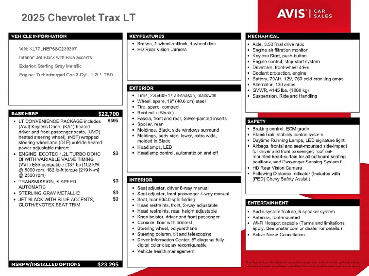 Chevrolet Trax 2025