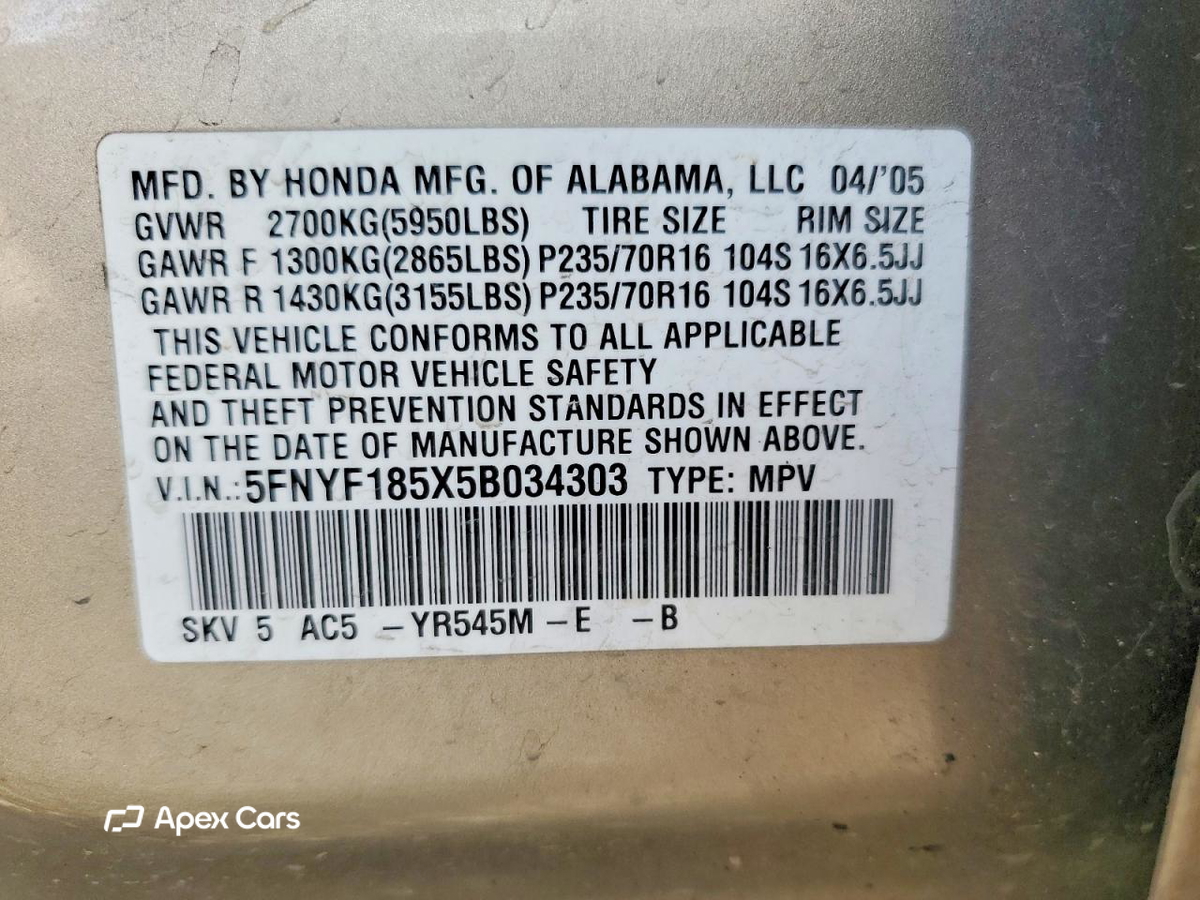 Honda Pilot 2005