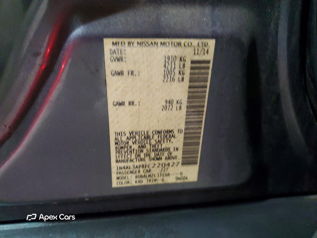Nissan Altima 2015
