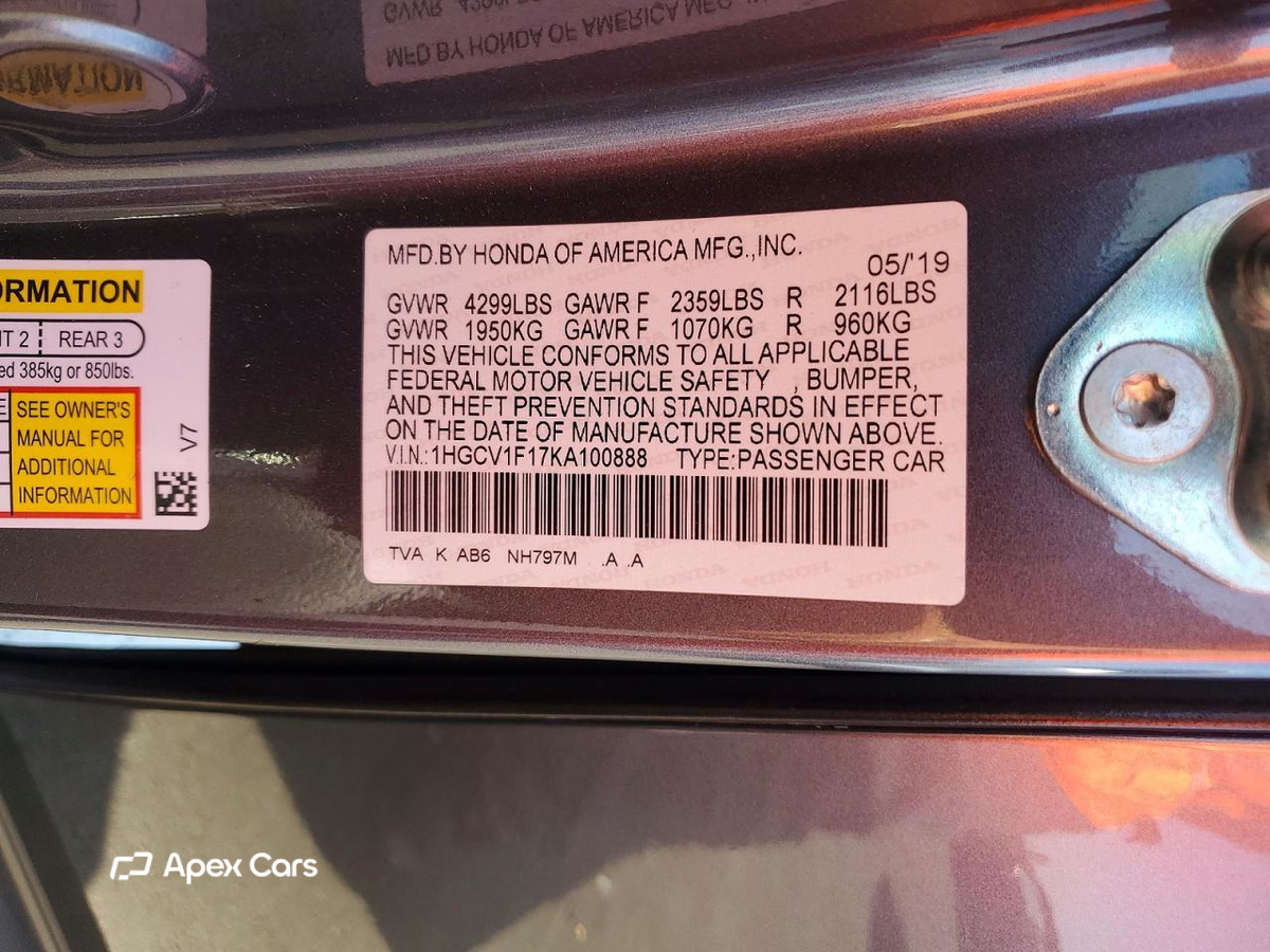 Honda Accord 2019