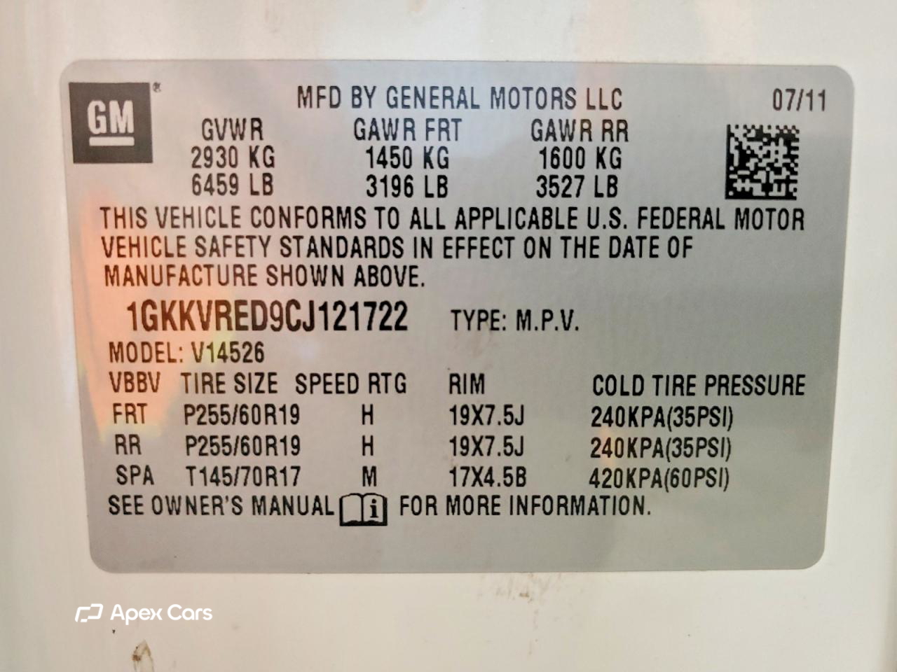 GMC Acadia 2012