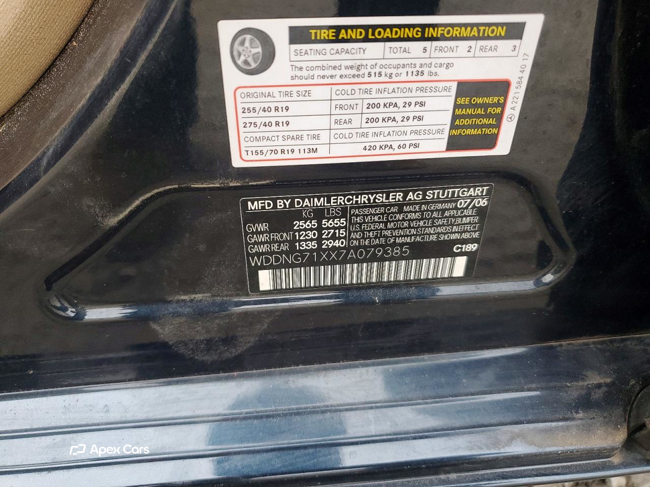 Mercury S-klasse 2007