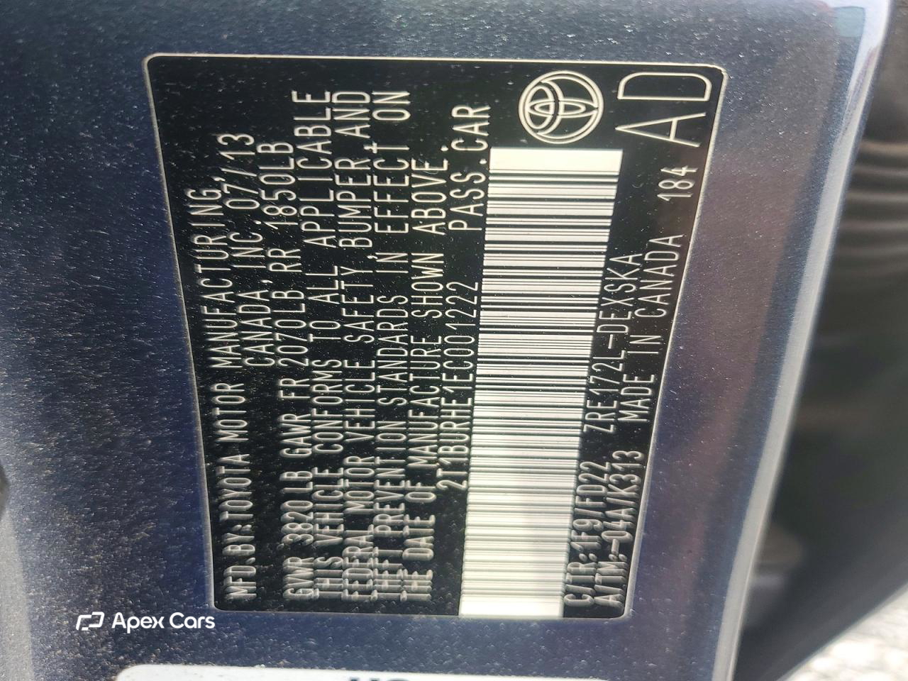 Toyota Corolla 2014