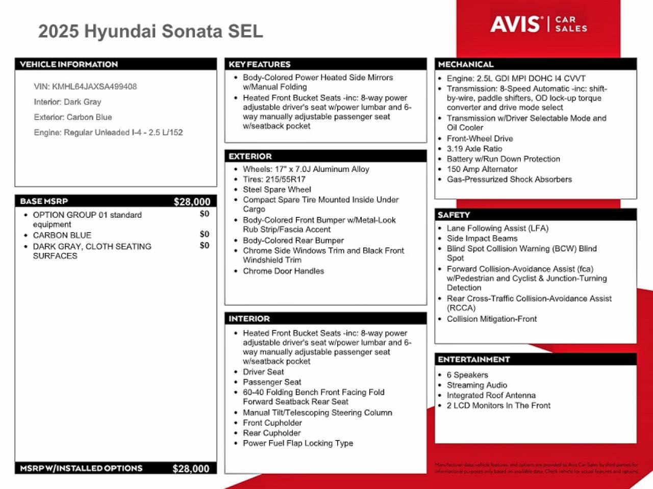 Hyundai Sonata 2025