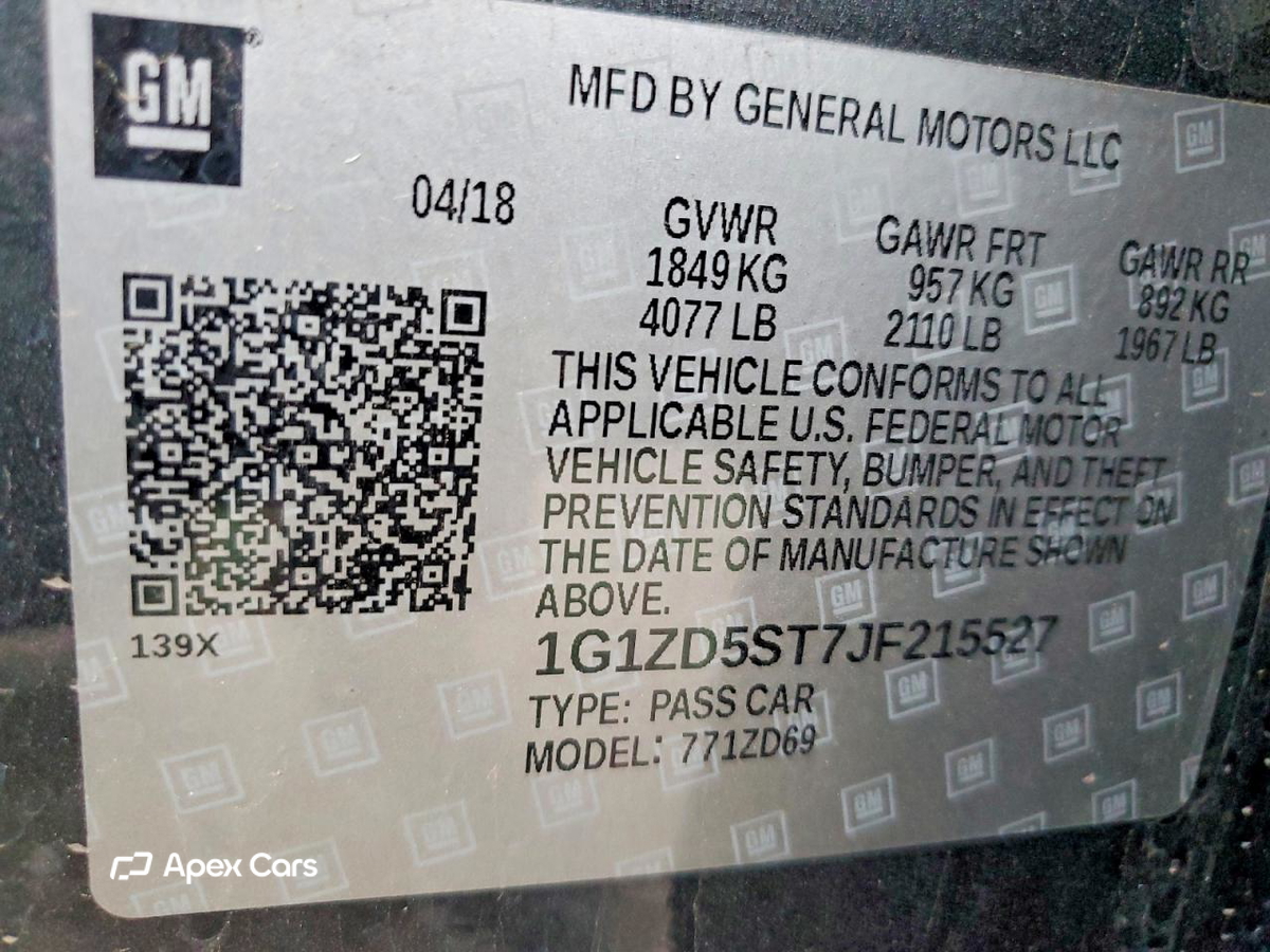 Chevrolet Malibu 2018