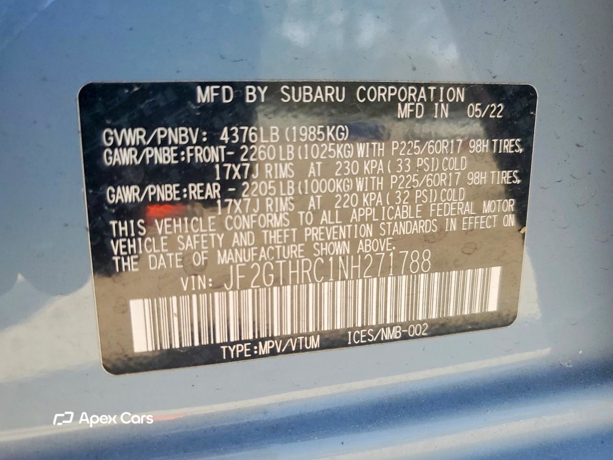 Subaru XV 2022