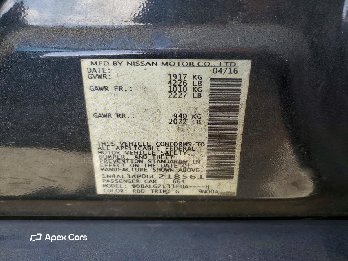 Nissan Altima 2016