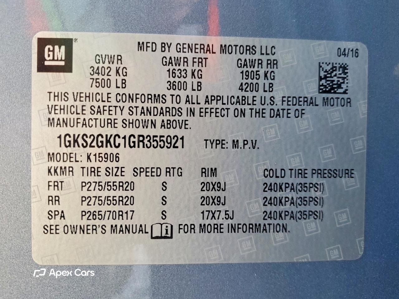 GMC Yukon 2016