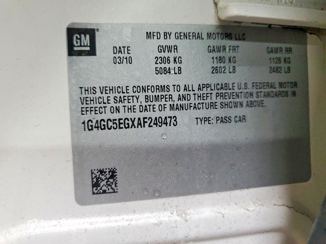 Buick LaCrosse 2010