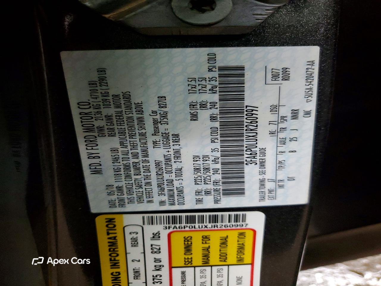 Ford Fusion 2018