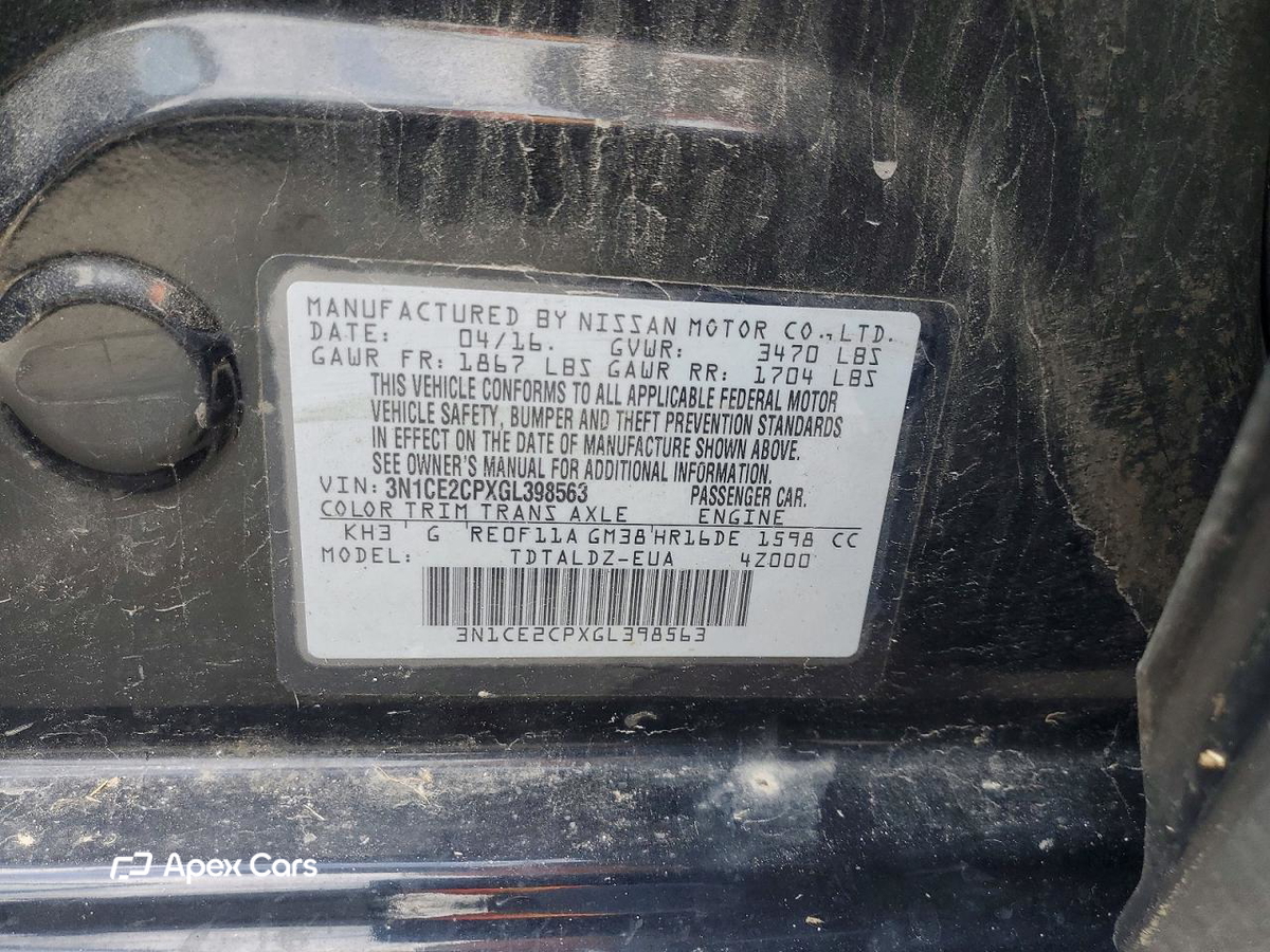 Nissan Versa 2016