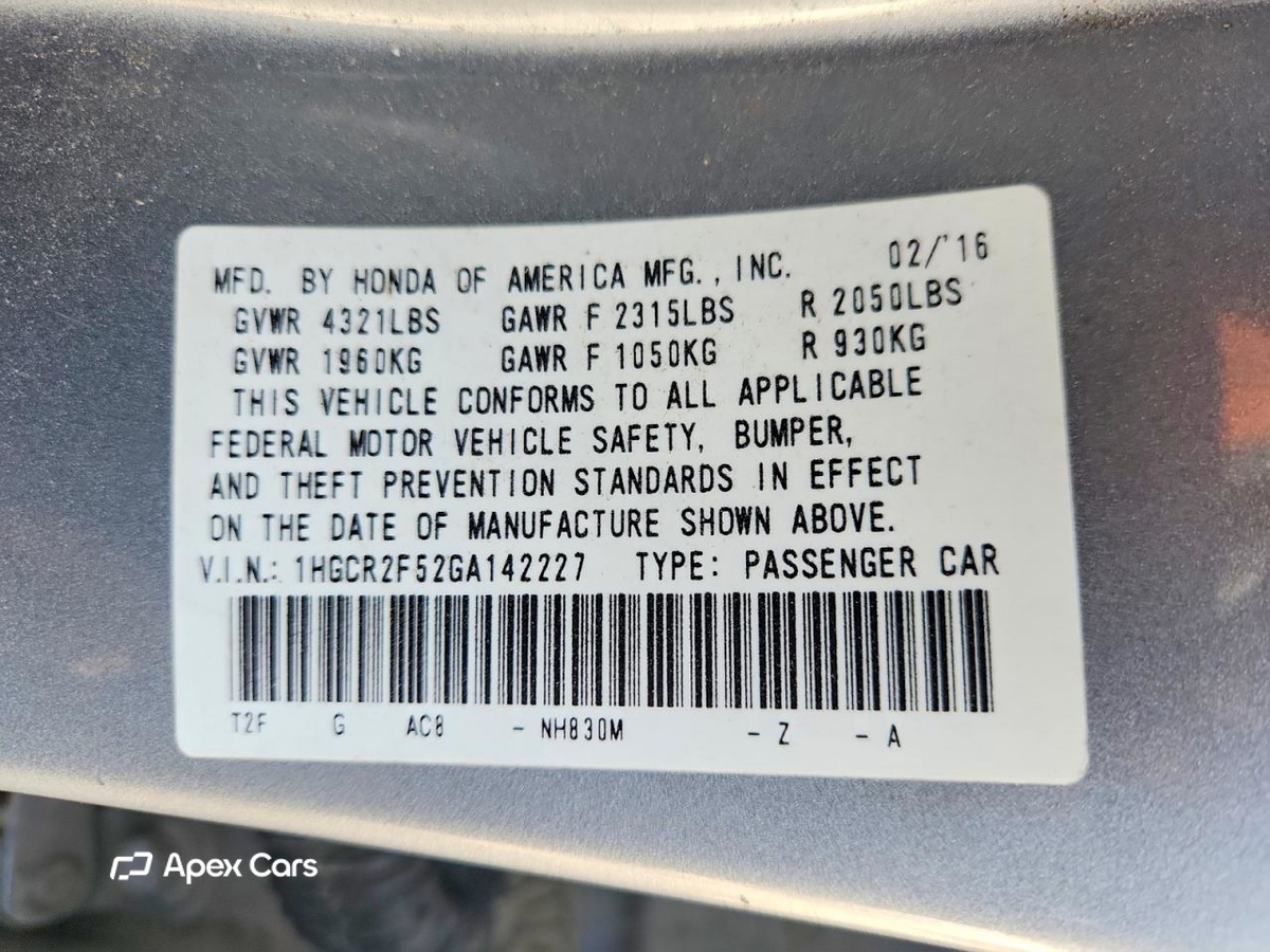 Honda Accord 2016