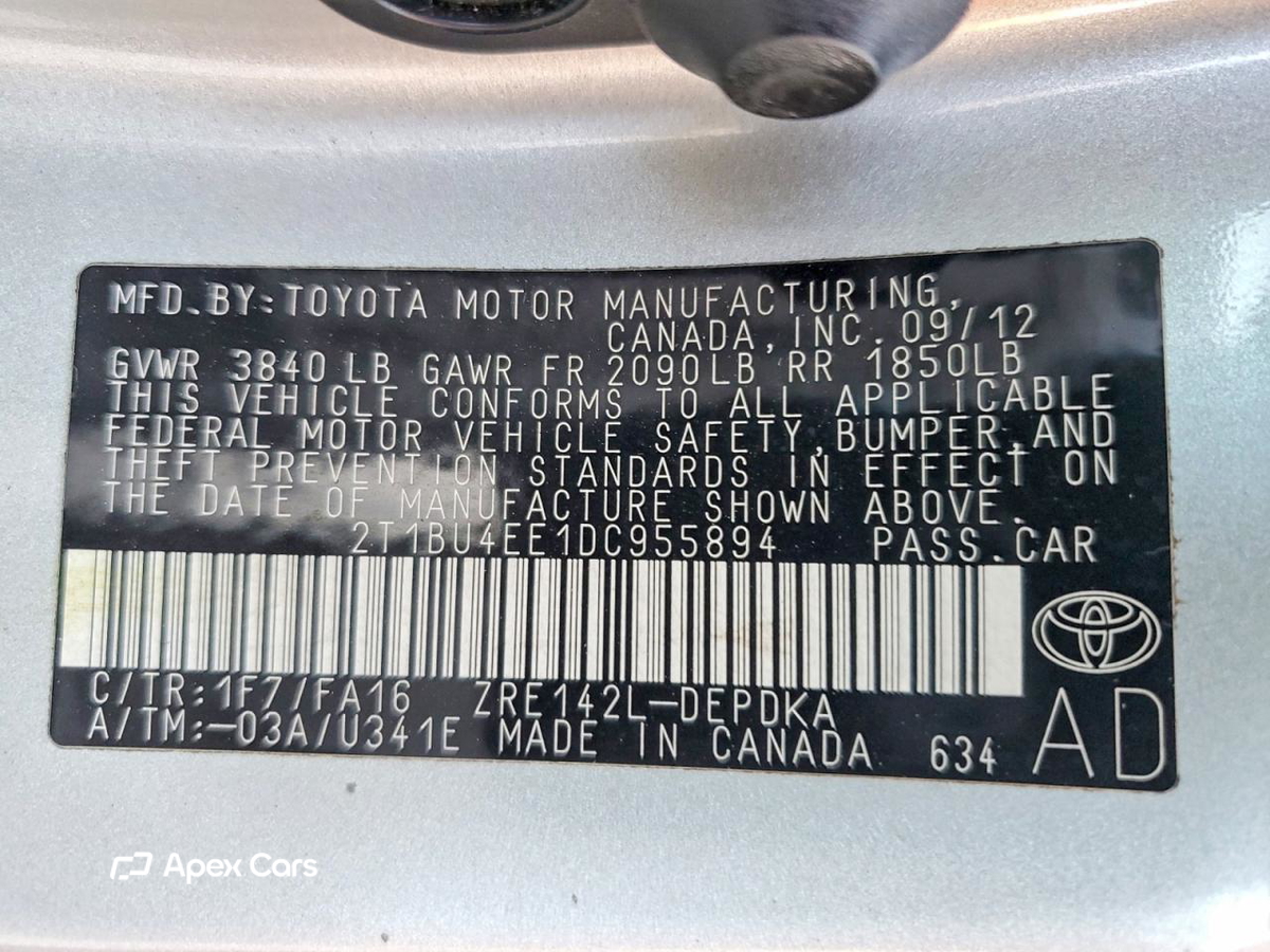 Toyota Corolla 2013